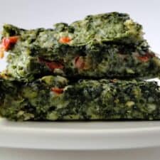Spinazie brownies met mozzarella