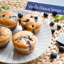 Vanille blauwe bessen muffins-image