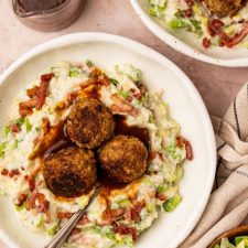 Andijviestamppot met gehaktballetjes