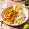 Butter chicken met bloemkoolrijst.