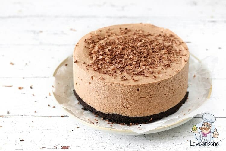 Koolhydraatarme chocolademousse taart