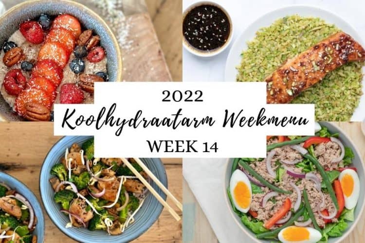 Koolhydraatarm weekmenu week 14