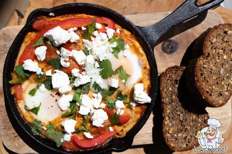 Koolhydraatarme shakshuka