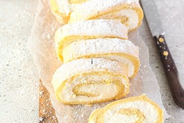 Koolhydraatarme lemon curd cakerol