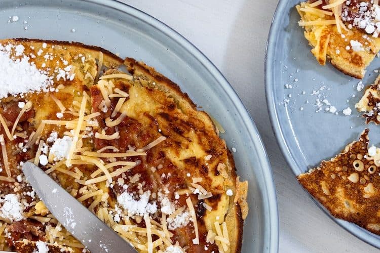 Koolhydraatarme hartige pannenkoeken