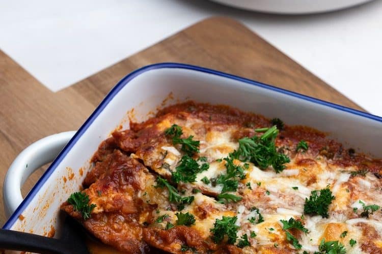 Koolhydraatarme melanzane alla parmigiana