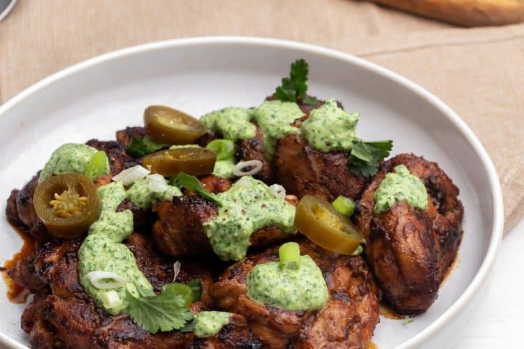 Peruaanse kip met pikante saus