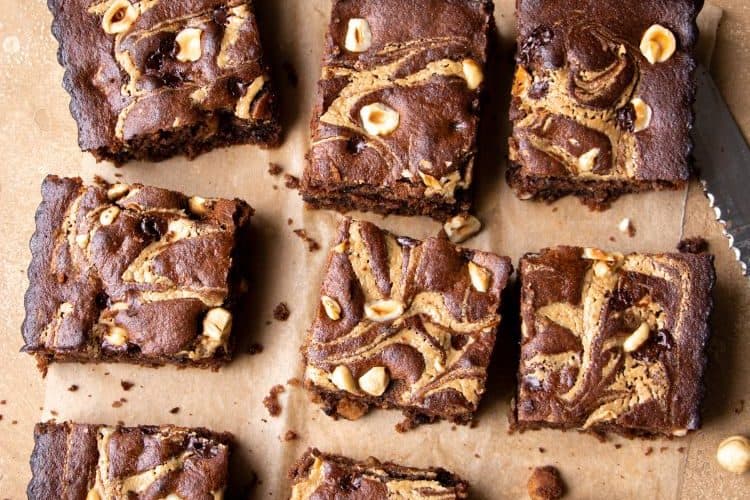 Koolhydraatarme hazelnoot brownies