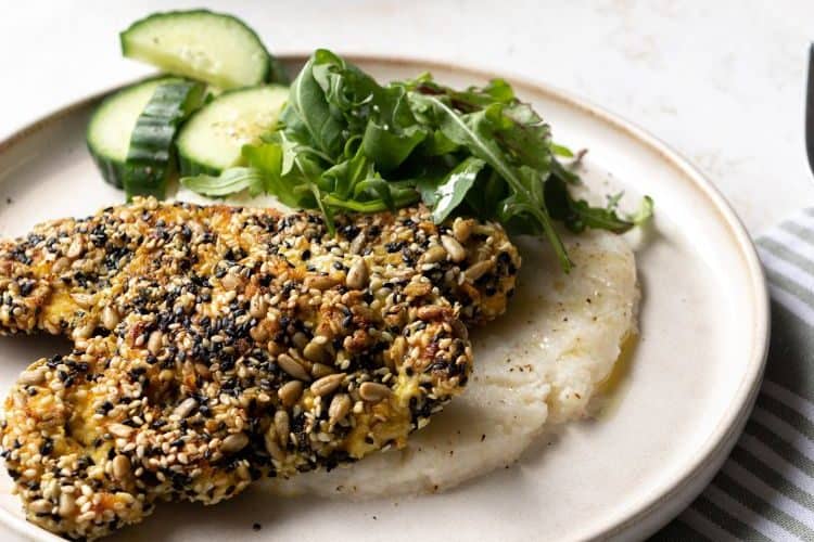 Koolhydraatarme kipschnitzel