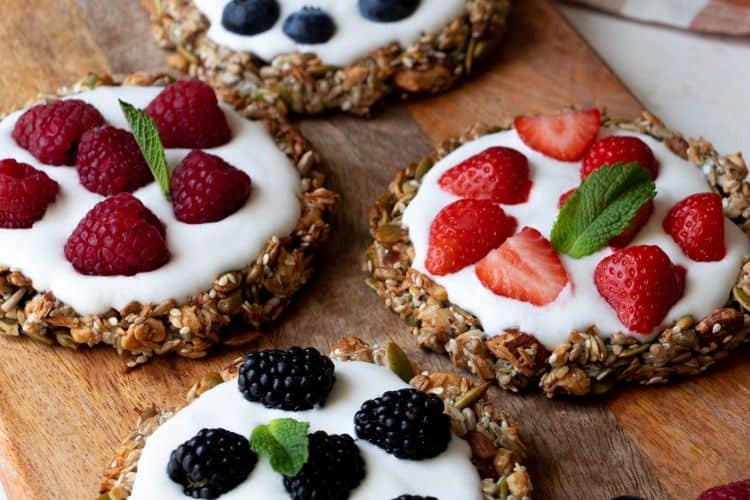 Koolhydraatarme zadentaartjes met yoghurt