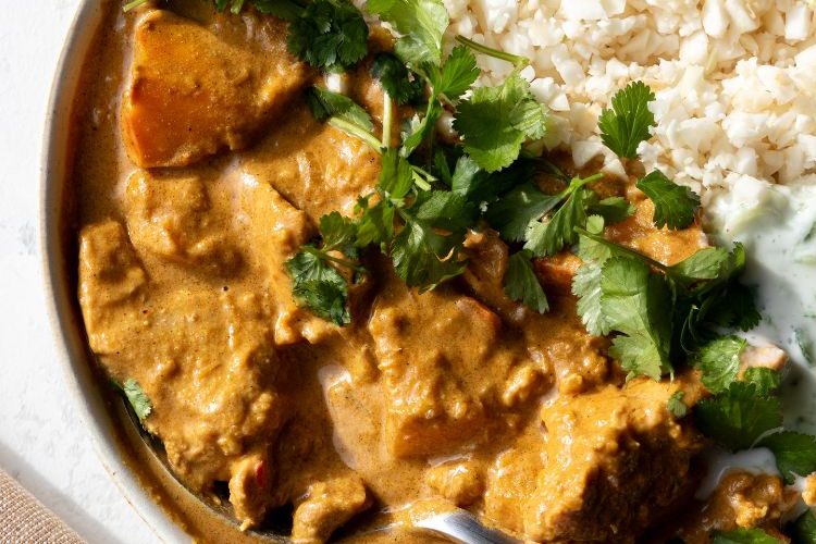 Koolhydraatarme Indiase pompoencurry
