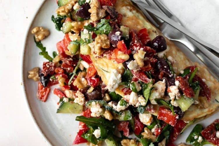 Omelet Mediterraanse stijl