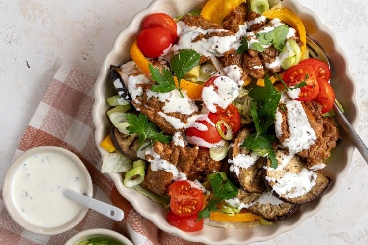 Koolhydraatarme shoarma bowl