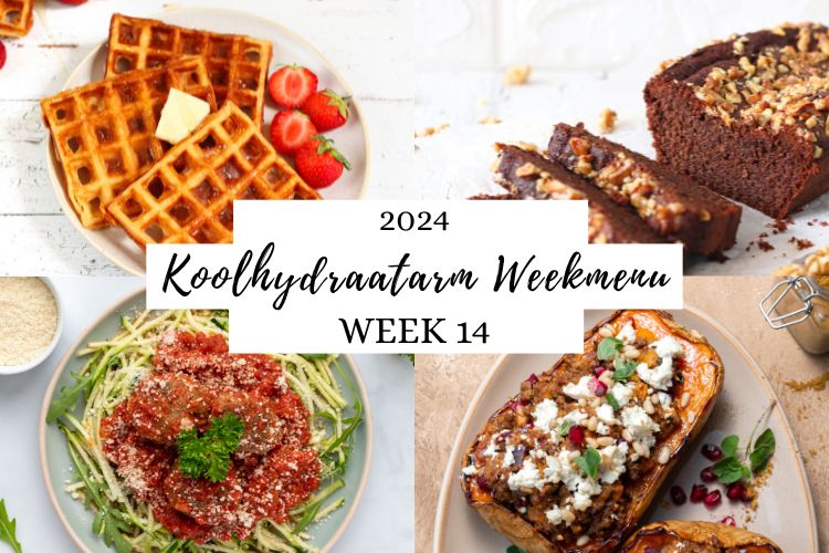 Koolhydraatarm weekmenu week 14 – 2024