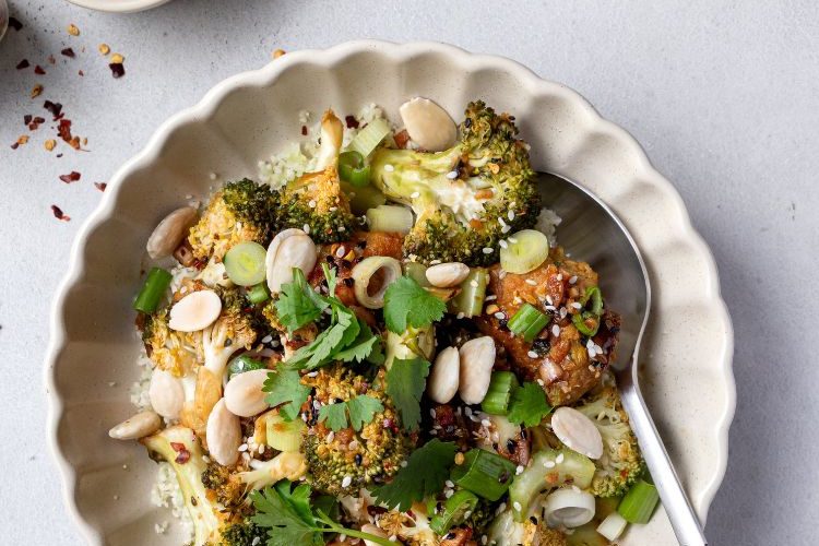 Sweet & Spicy kipgehaktballetjes met broccoli