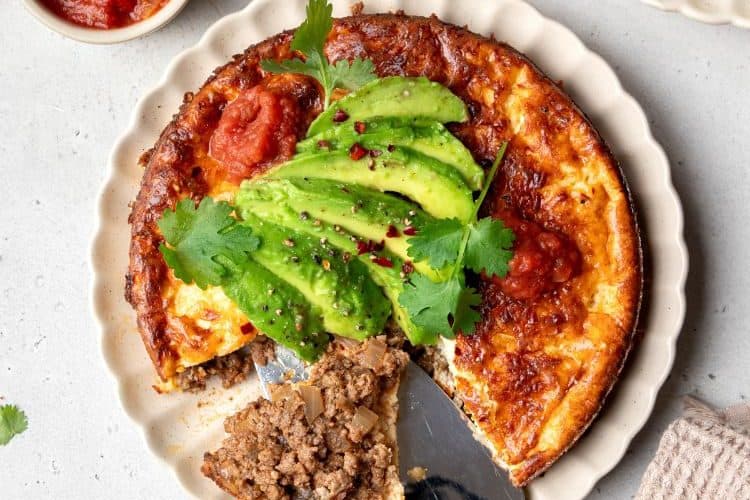 Taco omelet met gehakt