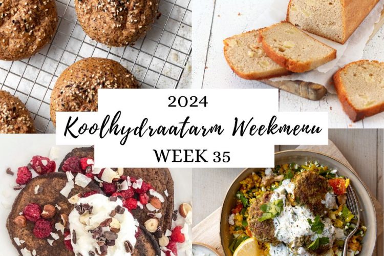 Koolhydraatarm weekmenu week 35 – 2024