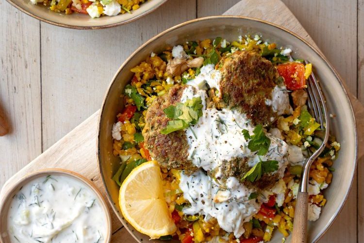 Marokkaanse bloemkoolcouscous met gehaktballetjes