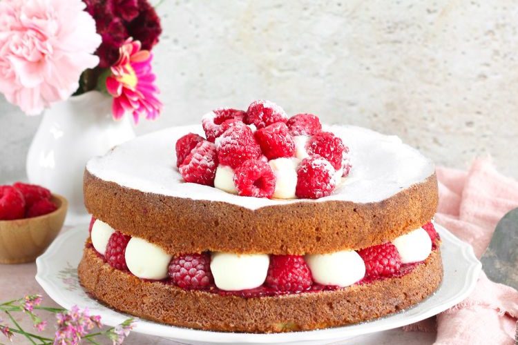 Koolhydraatarme Victoria sponge cake