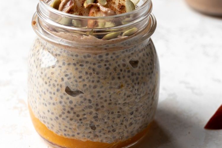 Pumpkin spice chiapudding