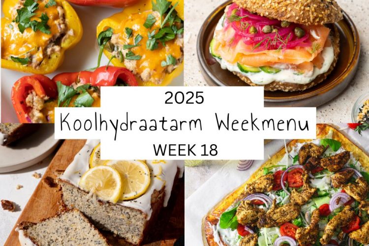Koolhydraatarm weekmenu week 18 – 2025