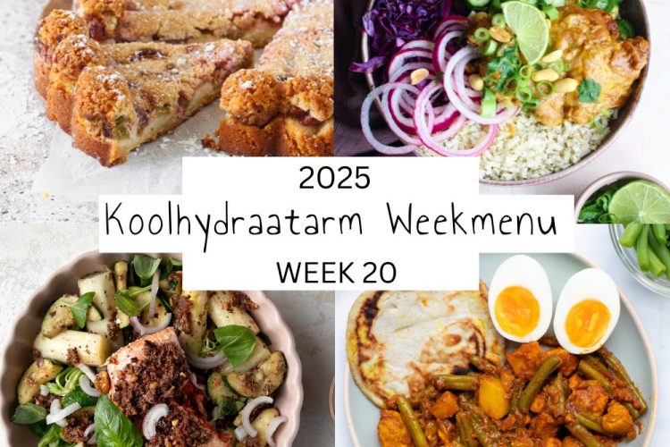 Koolhydraatarm weekmenu week 20 – 2025