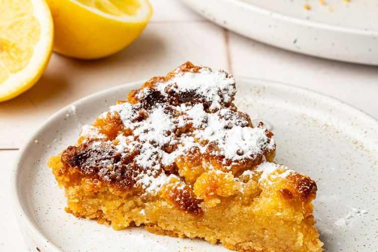 Koolhydraatarme lemon curd cake