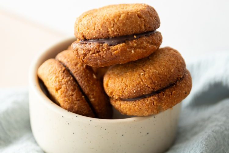 Koolhydraatarme baci di dama koekjes