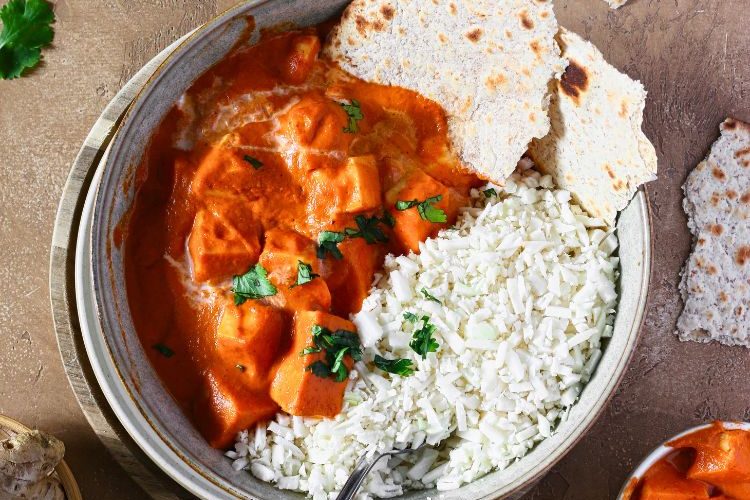 Butter halloumi curry (vega)
