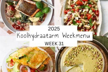 4 voorbeeldrecepten uit weekmenu week 31 van Lowcarbchef