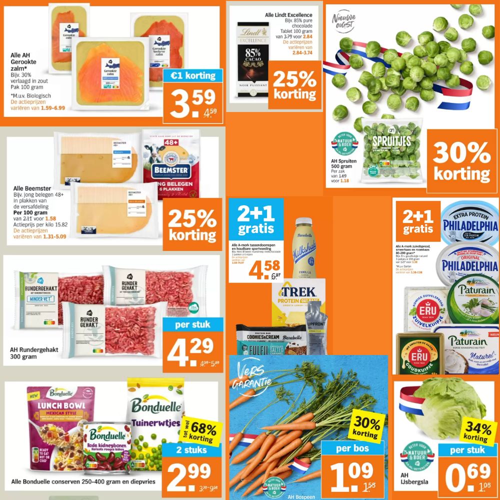 Producten die in week 36 bij Albert Heijn in de aanbieding zijn.