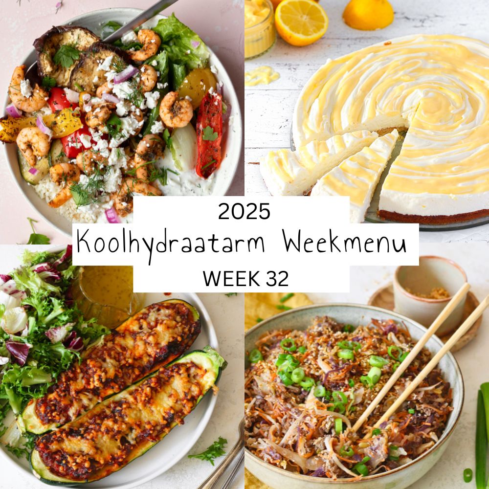 4 voorbeeldmaaltijden uit weekmenu week 32.