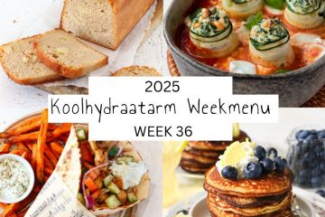 4 voorbeeldmaaltijden van het weekmenu week 36 van Lowcarbchef