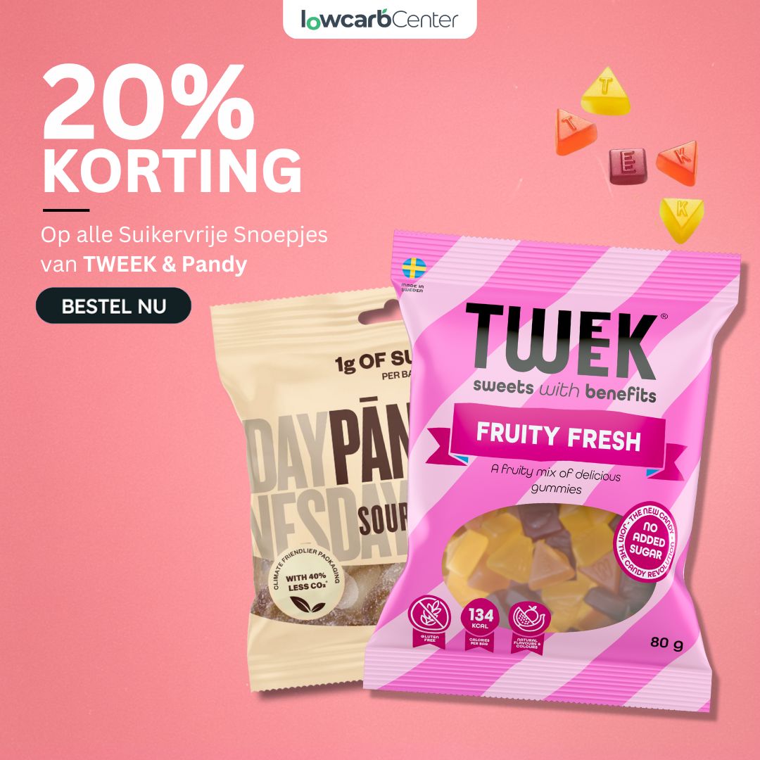 Korting op suikervrije snoepjes van Pandy & Tweek.
