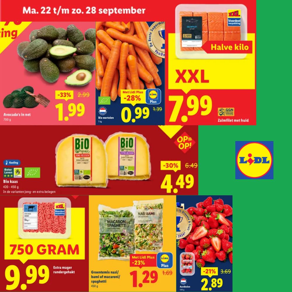 Aanbiedingen van de week bij Lidl Week 39.