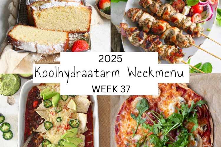 Koolhydraatarm weekmenu week 37 – 2025
