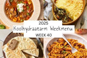 4 voorbeeldmaaltijden uit Lowcarbchef weekenu week 40.