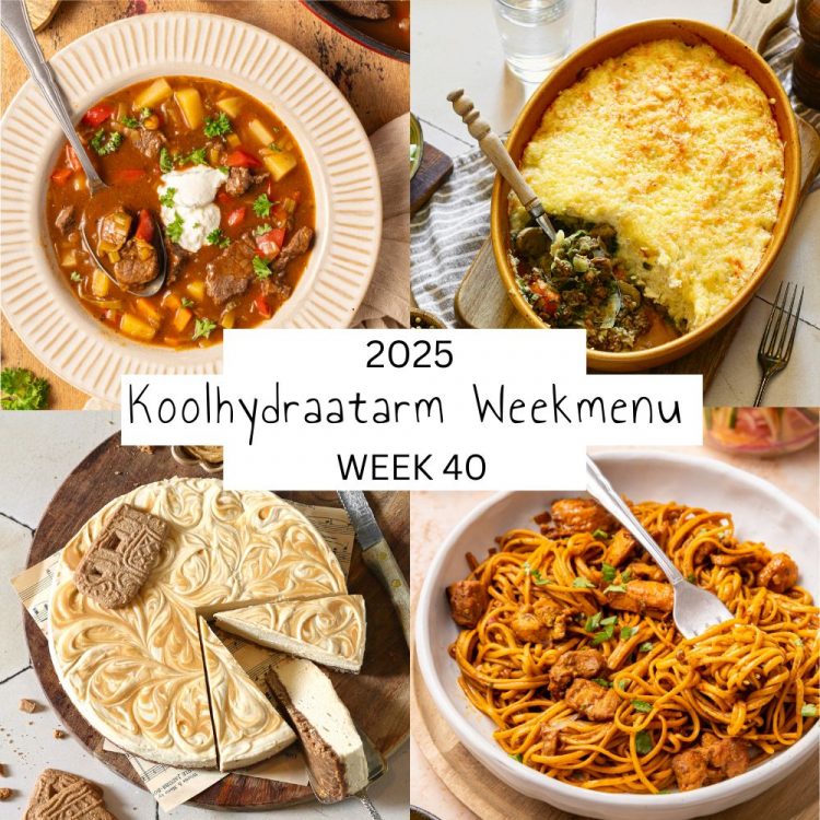 4 voorbeeldmaaltijden uit Lowcarbchef weekenu week 40.