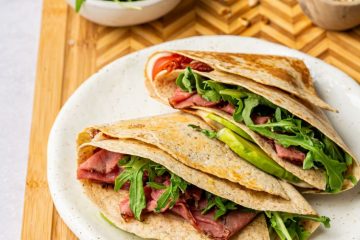 Keto wrap met rosbief