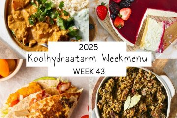 4 voorbeeldmaaltijden uit weekmenu 43 van Lowcarbchef