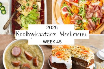 4 maaltijden uit koolhydraatarm weekmenu 45