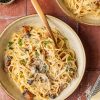 Koolhydraatarme spaghetti carbonara