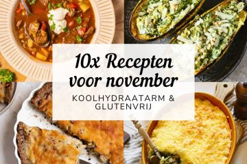 4 voorbeeldrecepten van de recepten van de maand november.