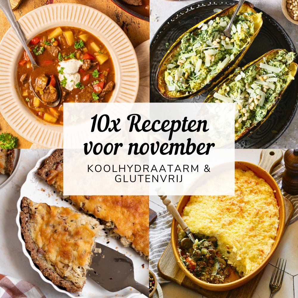 4 voorbeeldrecepten van de recepten van de maand november.