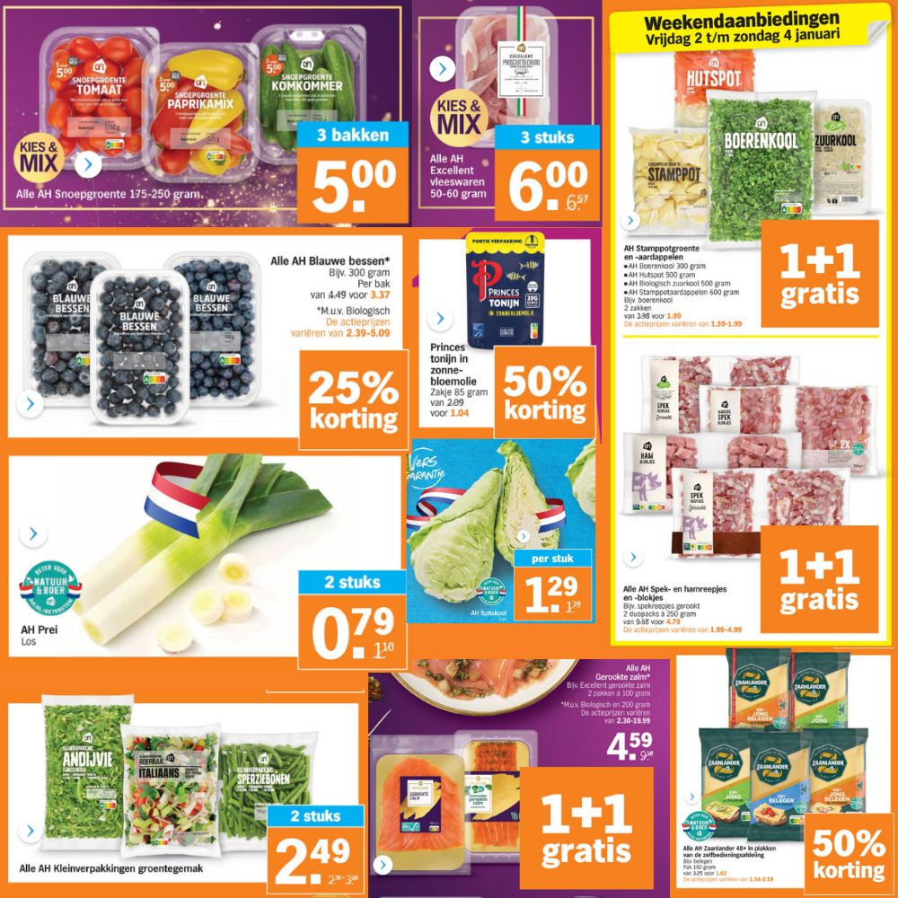 Koolhydraatarme producten in de aanbieding bij Albert Heijn