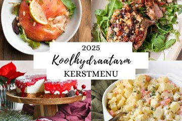 foto's van 4 gangen uit het Lowcarbchef kerstmenu 2025