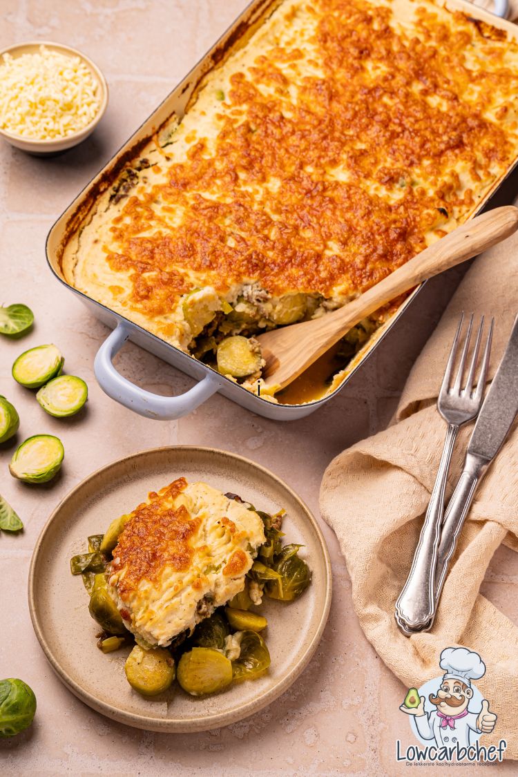 Spruitjesschotel met gehakt