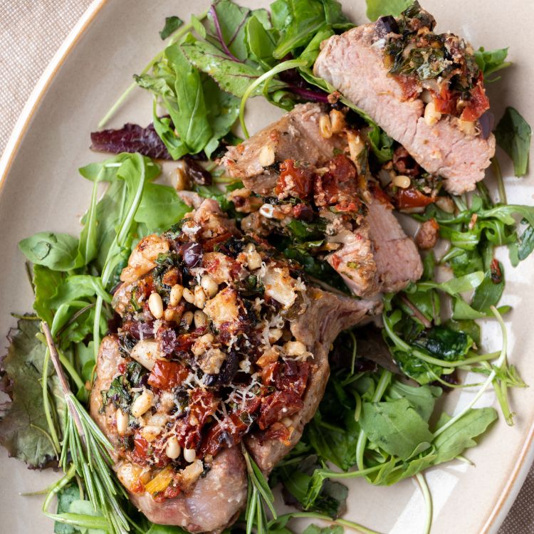 Gevulde varkenshaas Italiaanse stijl