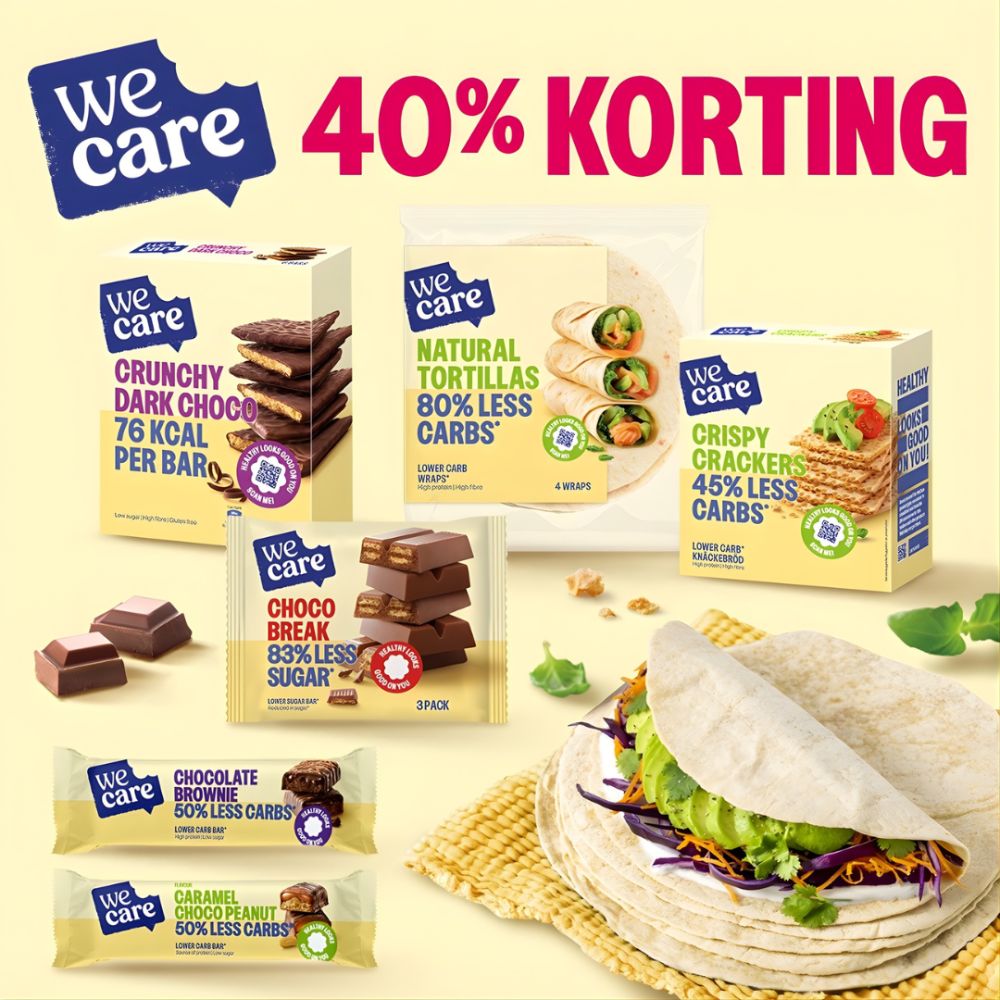 Korting op WeCare producten bij Lowcarbcenter