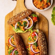 Koolhydraatarm broodje hete kip